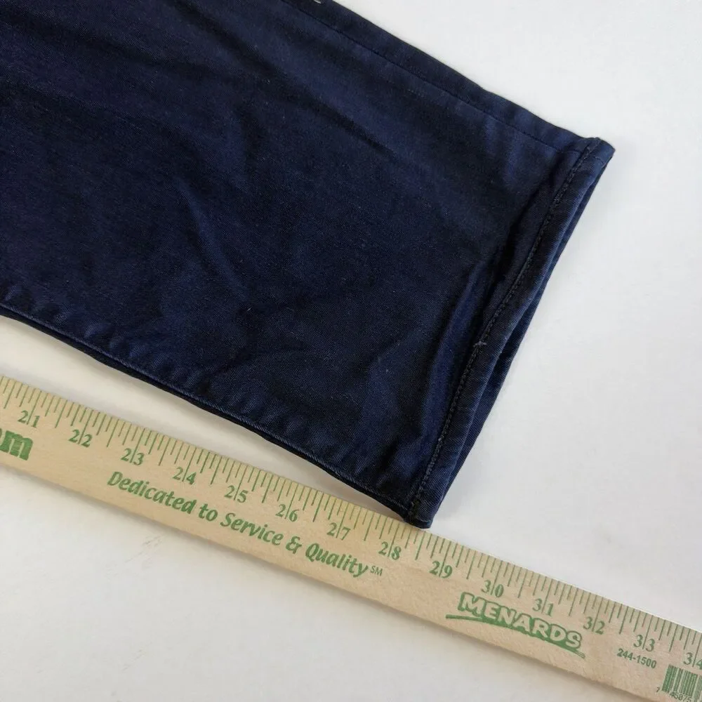 Mavi Zach Straight Leg Jeans Men’s 37W 28.5L Stretch Cotton Blend Dark Wash Blue